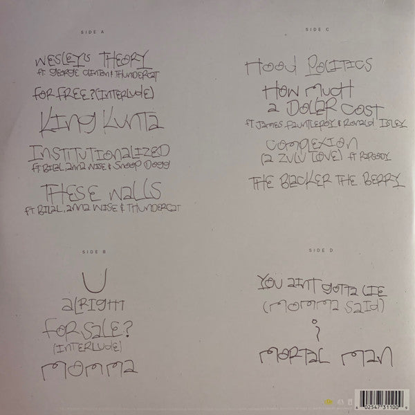 Kendrick Lamar : To Pimp A Butterfly (2xLP, Album, RP, Gat)
