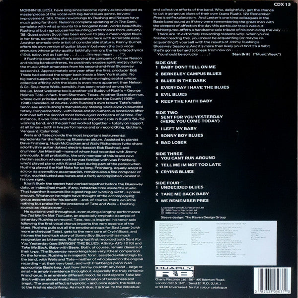 Jimmy Rushing : The Bluesway Sessions (2xLP, Comp, Gat)