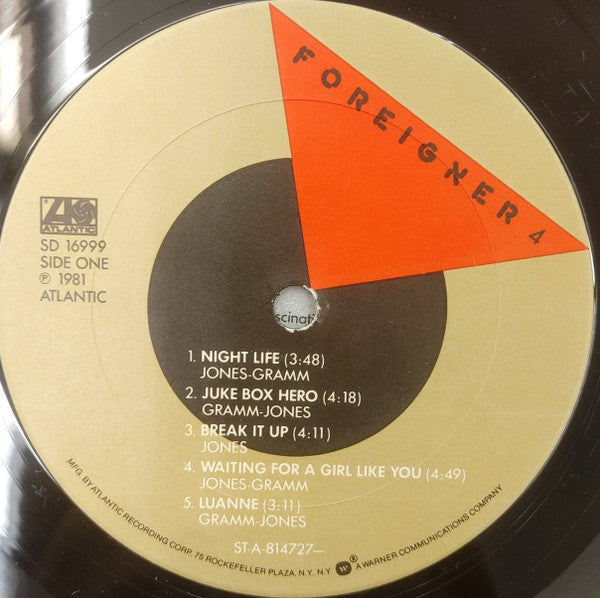 Foreigner : 4 (LP, Album, San)