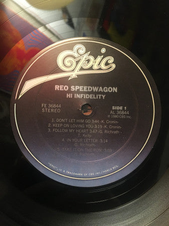 REO Speedwagon : Hi Infidelity (LP, Album, San)