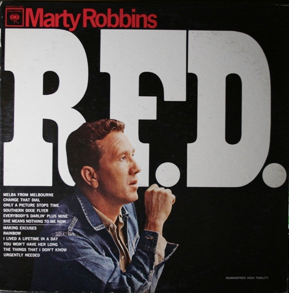 Marty Robbins : R.F.D. (LP, Album, Mono)