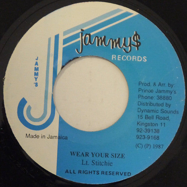 Lieutenant Stitchie : Wear Your Size (7", RE)