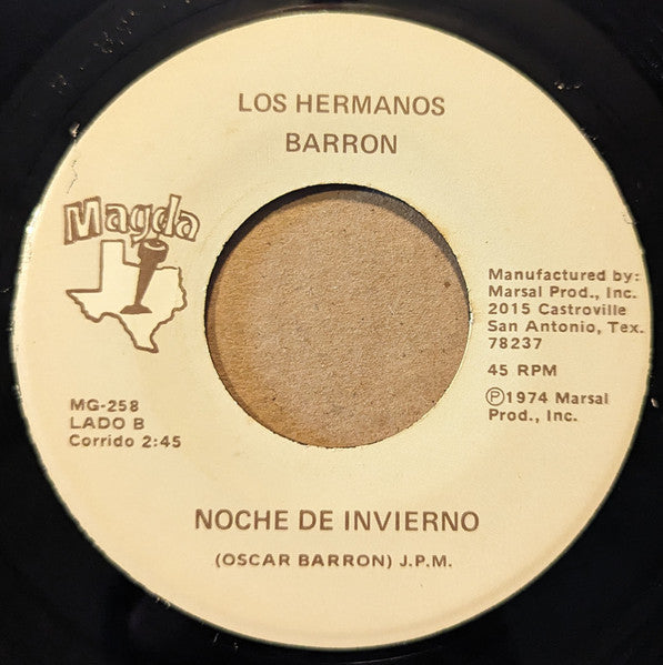 Los Hermanos Barron : El Final De Carrasco / Noche De Invierno (7")
