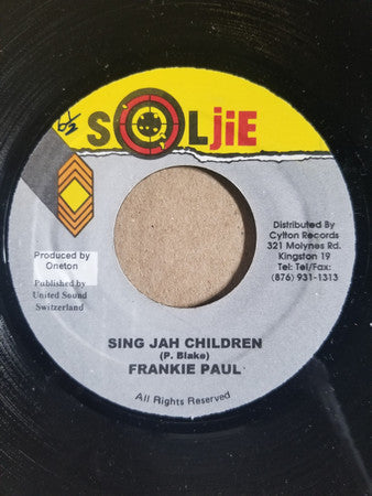 Frankie Paul : Sing Jah Children (7")