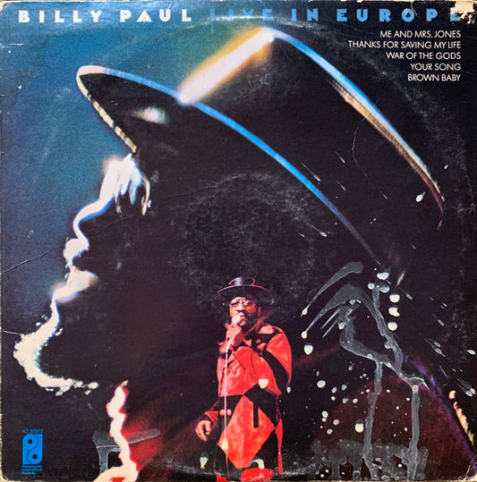 Billy Paul : Live In Europe (LP, Album, Pit)