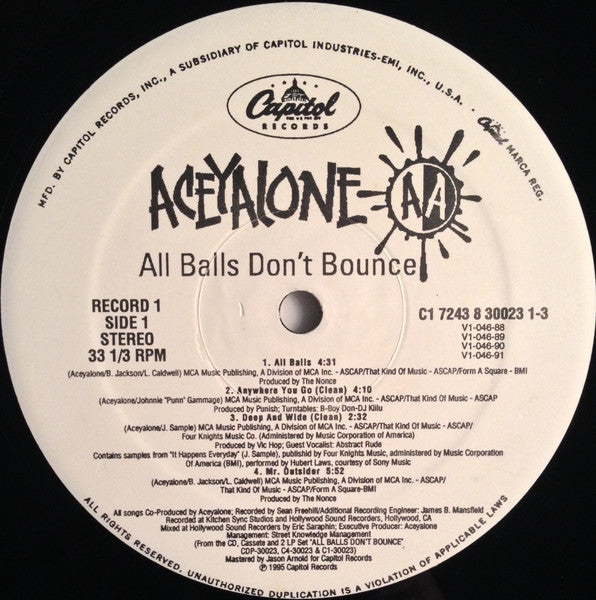 Aceyalone : All Balls Don't Bounce (2xLP, Album, Promo)