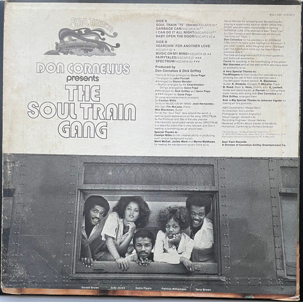 Don Cornelius : Don Cornelius Presents The Soul Train Gang (LP, Album, Ind)