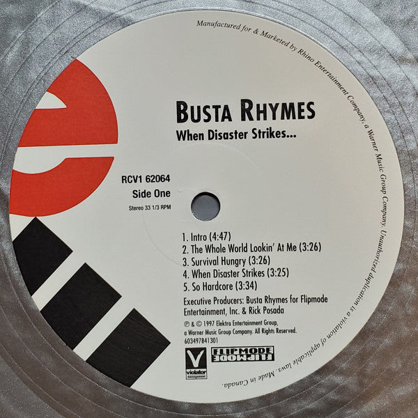 Busta Rhymes : When Disaster Strikes... (2xLP, Album, Ltd, RE, Sil)