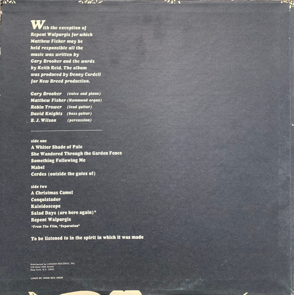 Procol Harum : Procol Harum (LP, Album, RP)