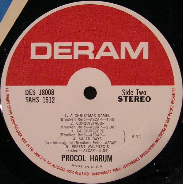 Procol Harum : Procol Harum (LP, Album, RP)