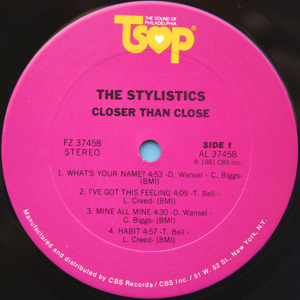 The Stylistics : Closer Than Close (LP, Album, San)