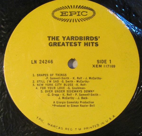 The Yardbirds : The Yardbirds' Greatest Hits (LP, Comp, Mono, Ter)