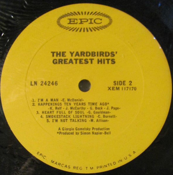 The Yardbirds : The Yardbirds' Greatest Hits (LP, Comp, Mono, Ter)