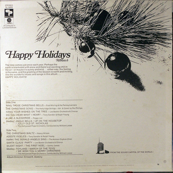 Various : Happy Holidays - Album 6 (LP, Comp, Ltd)