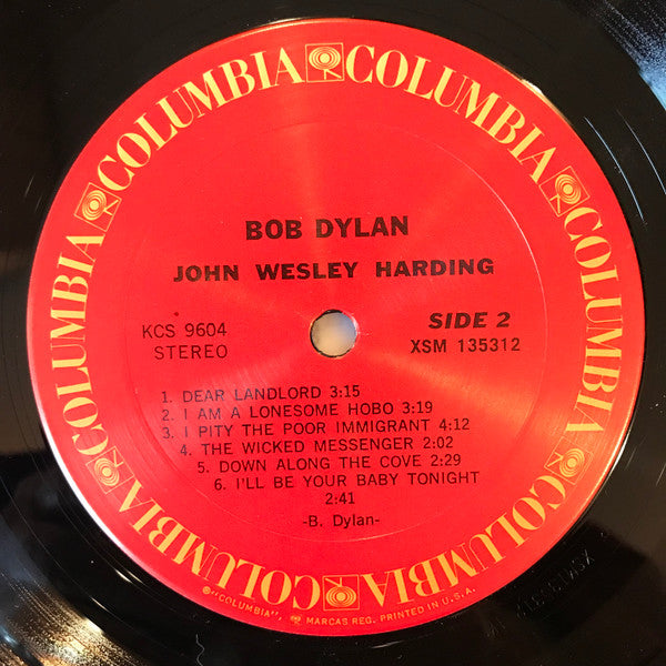 Bob Dylan : John Wesley Harding (LP, Album, RE, Ter)