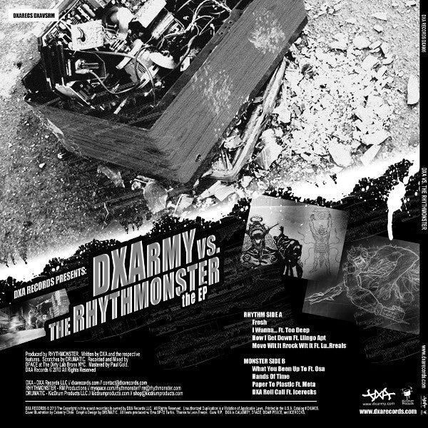 DXA : DXArmy Vs The Rhythmonster (12", EP)