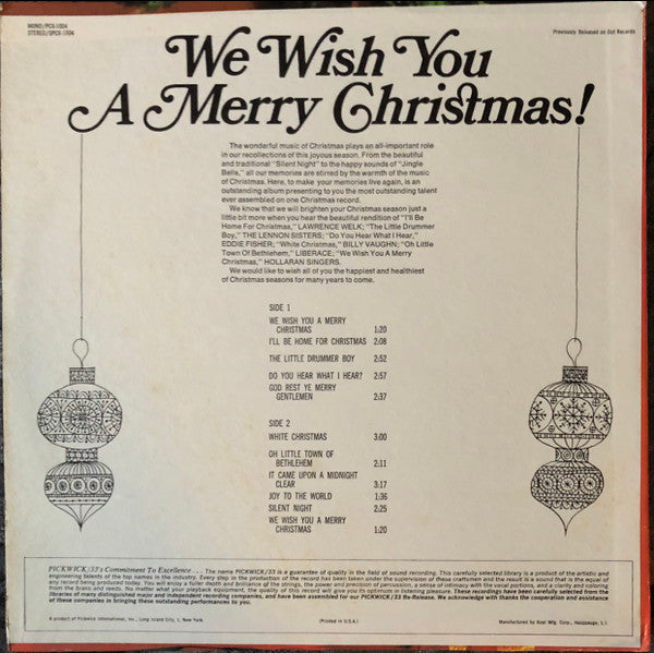 Various : We Wish You A Merry Christmas! (LP, Comp, M/Print)