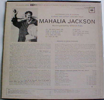Mahalia Jackson : Recorded Live In Europe During Her Latest Concert Tour (LP, Album, Hol)