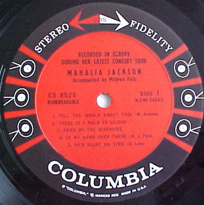 Mahalia Jackson : Recorded Live In Europe During Her Latest Concert Tour (LP, Album, Hol)