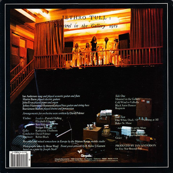 Jethro Tull : Minstrel In The Gallery (LP, Album, RE, Pit)