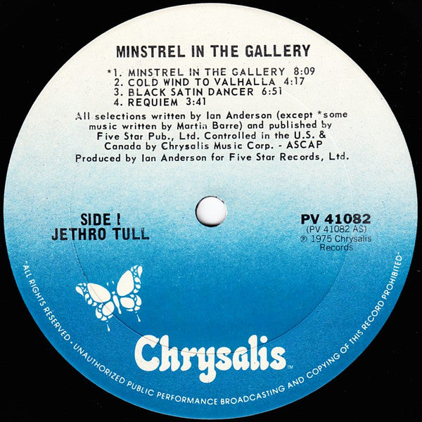 Jethro Tull : Minstrel In The Gallery (LP, Album, RE, Pit)
