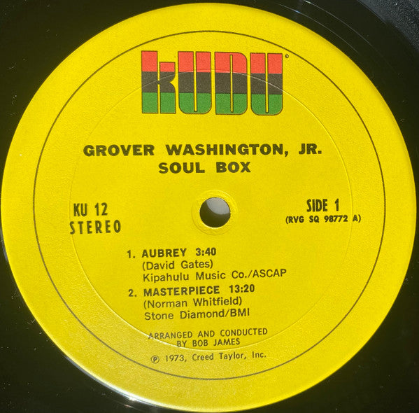 Grover Washington, Jr. : Soul Box Vol. 1 (LP, Album)