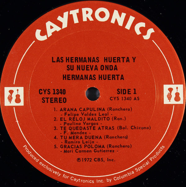 Hermanas Huerta Y Su Los Nueva Onda : Hermanas Huerta (LP)