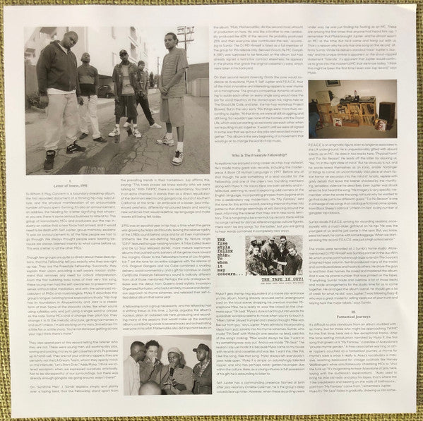 The Freestyle Fellowship* : To Whom It May Concern... (2xLP, Album, RE, RM)