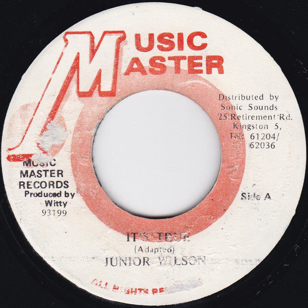 Junior Wilson : It's True (7")