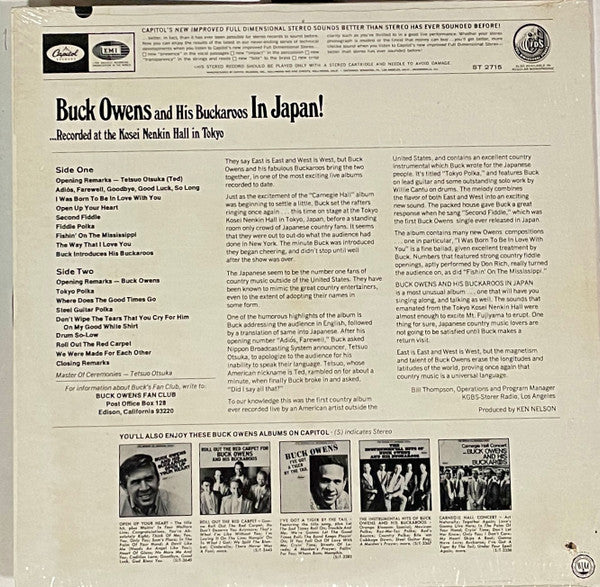 Buck Owens And His Buckaroos : Buck Owens And His Buckaroos In Japan (LP)