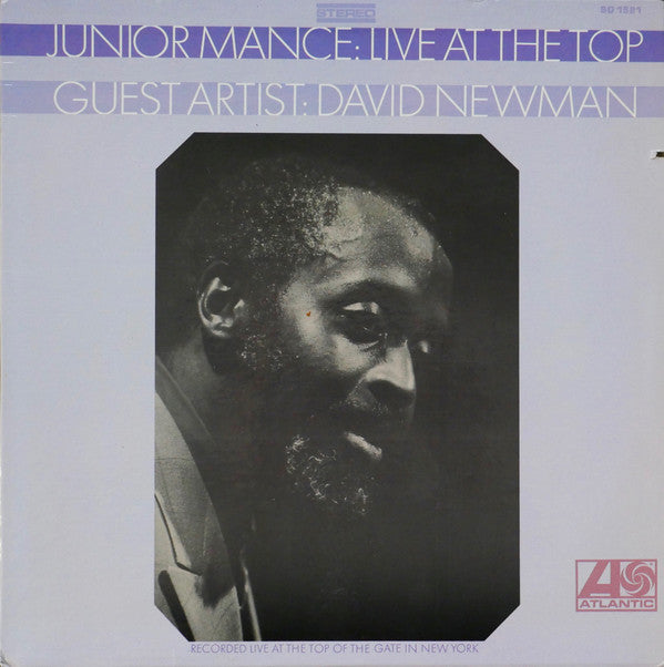 Junior Mance Guest Artist: David "Fathead" Newman : Live At The Top (LP)