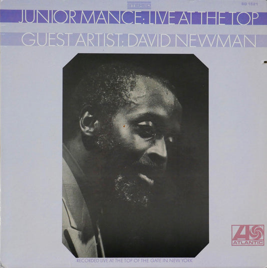Junior Mance Guest Artist: David "Fathead" Newman : Live At The Top (LP)
