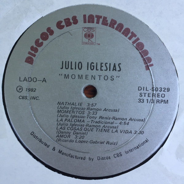 Julio Iglesias : Momentos (LP, Album, Gat)