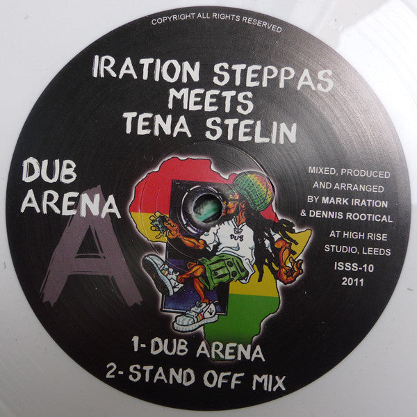 Iration Steppas Meets Tenastelin : Dub Arena (12", Whi)
