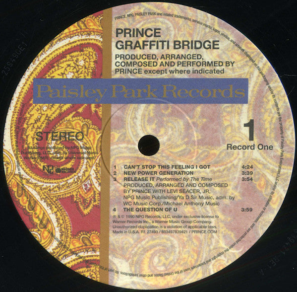 Prince : Graffiti Bridge (2xLP, Album, RE)