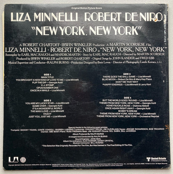 Liza Minnelli • Robert De Niro : New York, New York (Original Motion Picture Score) (2xLP, Album)