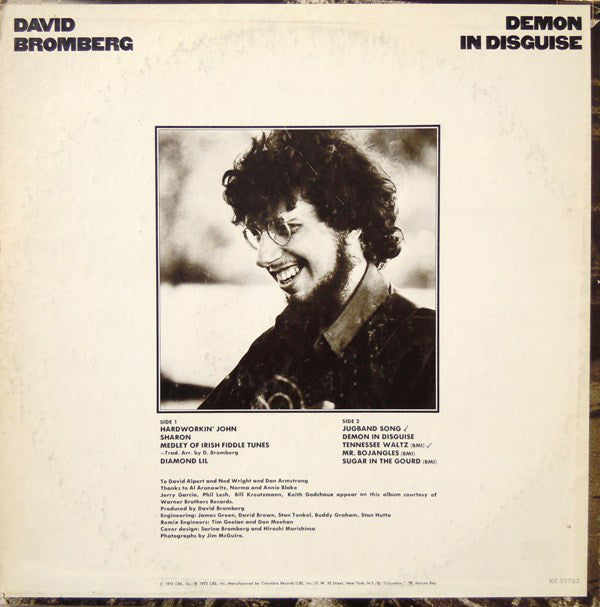 David Bromberg : Demon In Disguise (LP, Album, Ter)