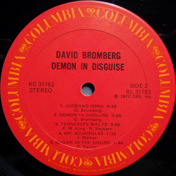 David Bromberg : Demon In Disguise (LP, Album, Ter)