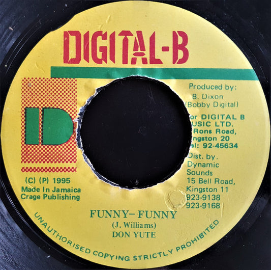 Don Yute : Funny - Funny (7")