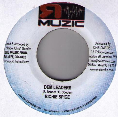 Richie Spice / Chrisinti : Dem Leaders / Cross This Bridge (7")