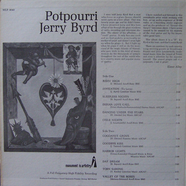 Jerry Byrd : Potpourri (LP, Album, Mono)