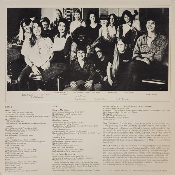 Meg Christian : I Know You Know (LP, Album)