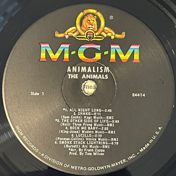 The Animals : Animalism (LP, Album, Mono)