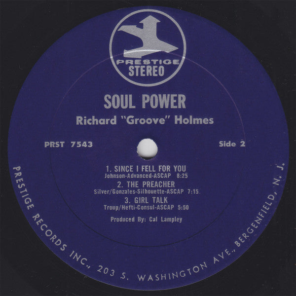 Richard "Groove" Holmes : Soul Power! (LP, Album)