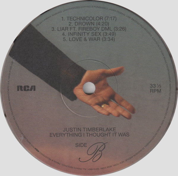 Justin Timberlake : Everything I Thought It Was (2xLP, Album, Smo)