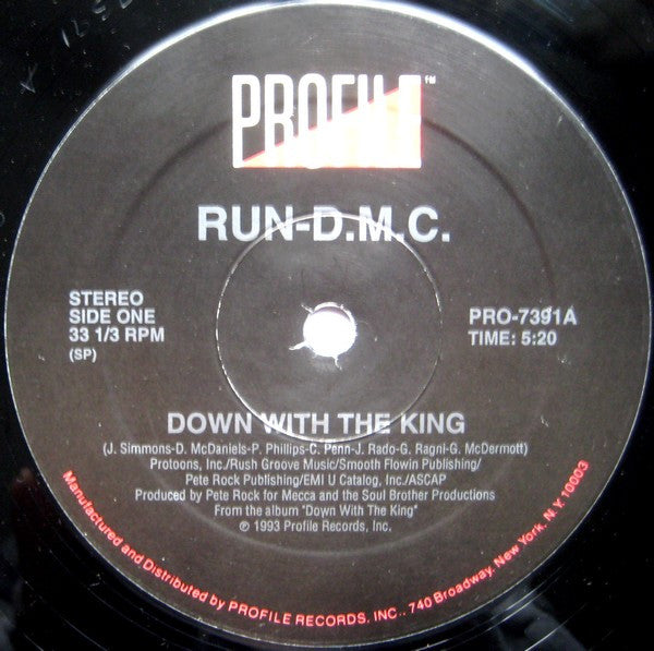 Run-DMC : Down With The King (12", Single)