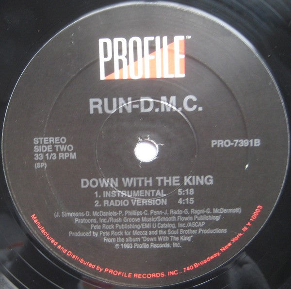 Run-DMC : Down With The King (12", Single)