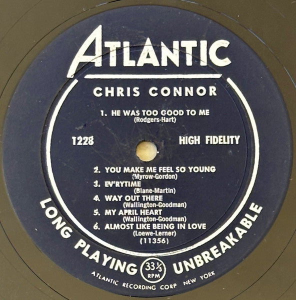 Chris Connor : Chris Connor (LP, Album, Mono, MGM)