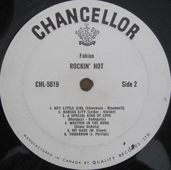 Fabian (6) : Rockin' Hot (LP, Album, Mono)