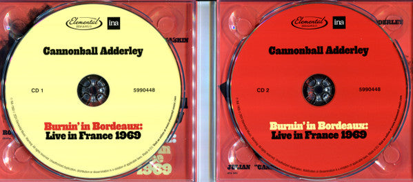Cannonball Adderley : Burnin' In Bordeaux: Live in France 1969 (2xCD, Album, Dlx, Ltd)